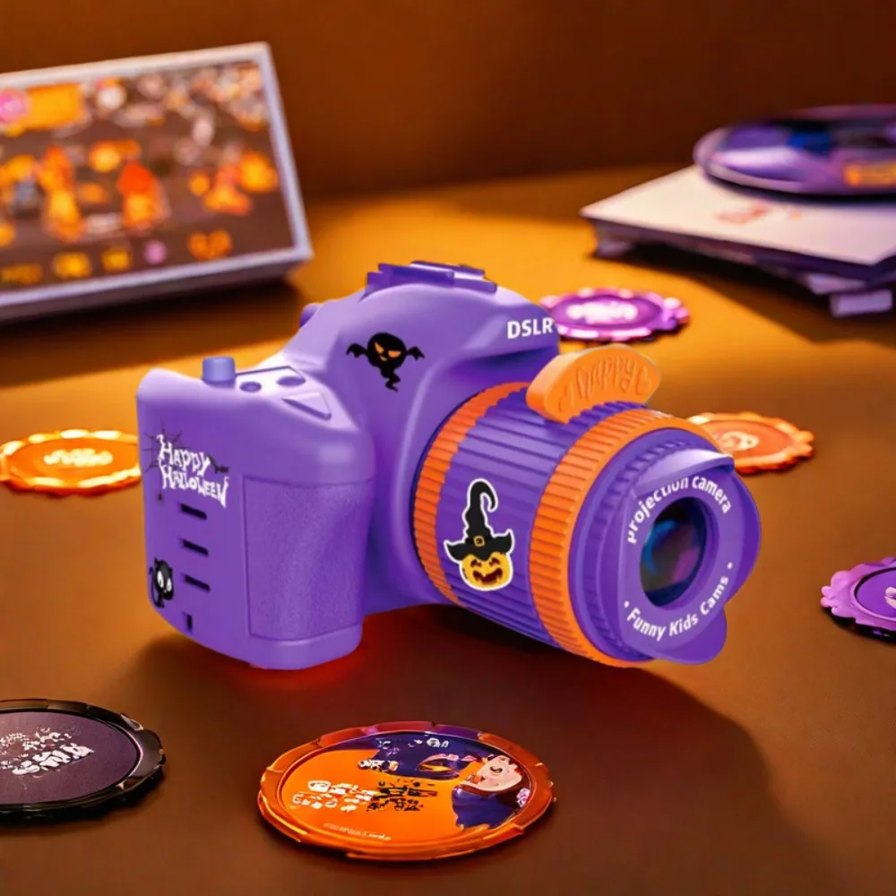 

ABS Christmas Projection Camera Early Education Puzzle Development Projector Night Light Cartoon Pattern