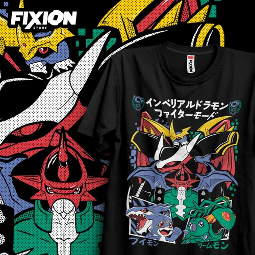 Camiseta para Anime digimon-imperialdramon [N] Mange Tee