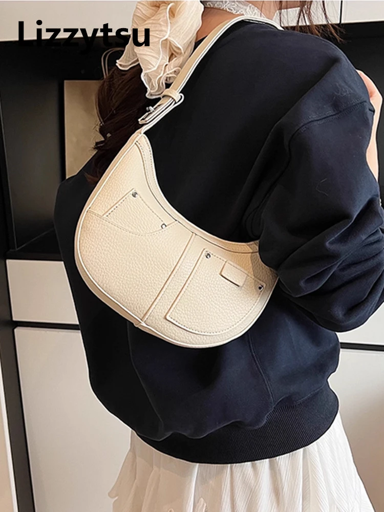 

Lizzytsu винтажная повседневная сумка-бродяга из искусственной кожи женская корейская уличная сумка Easymatch повседневная одежда роскошный дизайн сумка