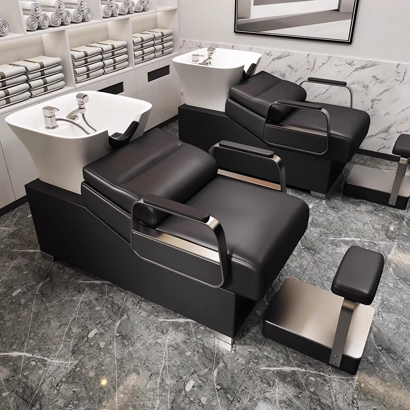 

Minimalist Elegant Salon Chairs Aesthetic Luxury Shampoo Chairs Lavatesta Parrucchiere Professiona Poltrona Salon Furniture