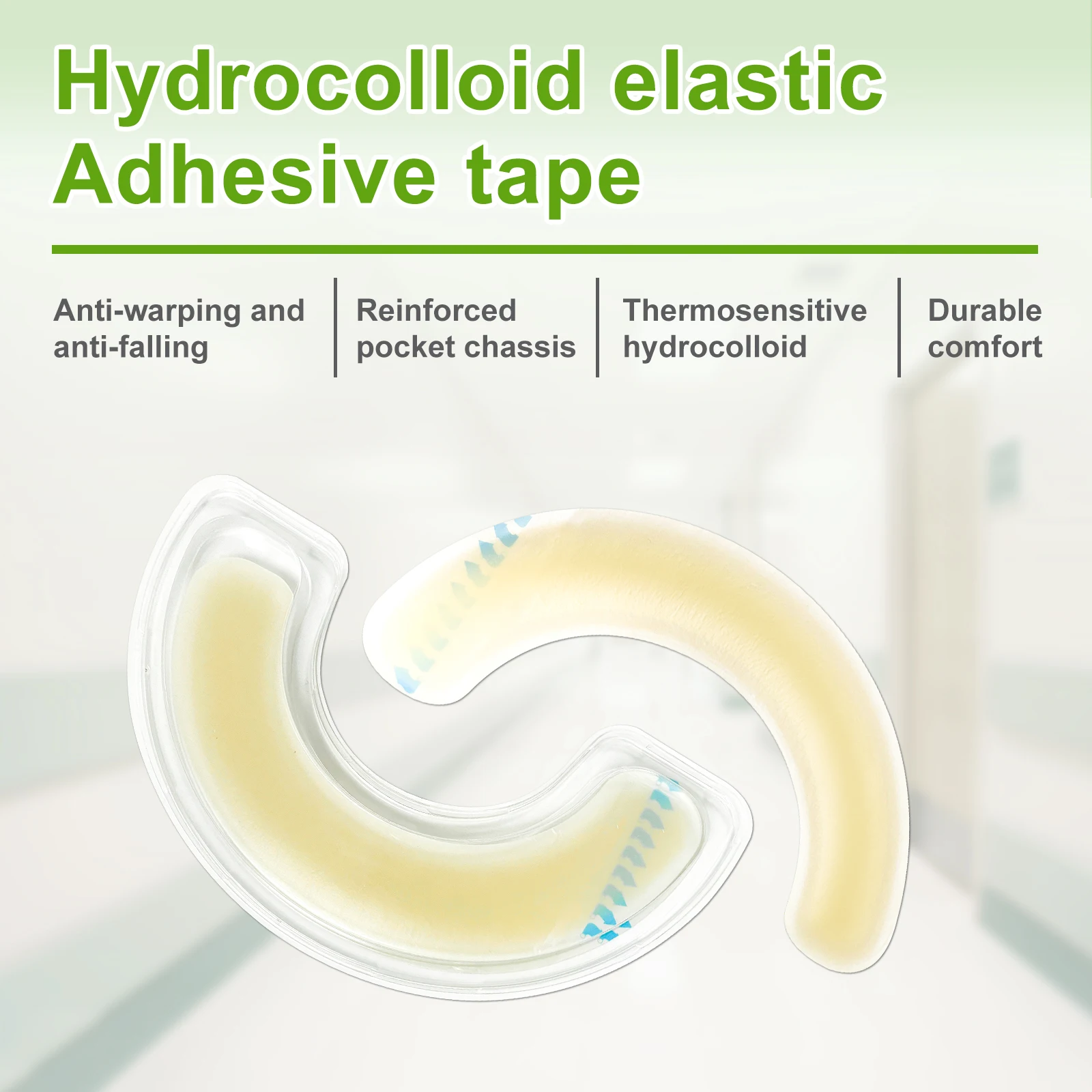 

20 шт. эластичные полоски для стомы, гидроколлоидные водонепроницаемые клейкие ленты для утечки кожи, барьерная лента для колостомической сумки