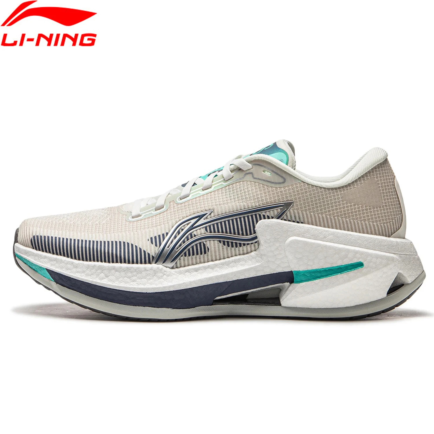 Li-Ning Men FURIOUS RIDER 8 Stability Running Shoes BOOM Cushion Stable Support Sport Shoes Anti-slip Wearable Sneakers ARZU007