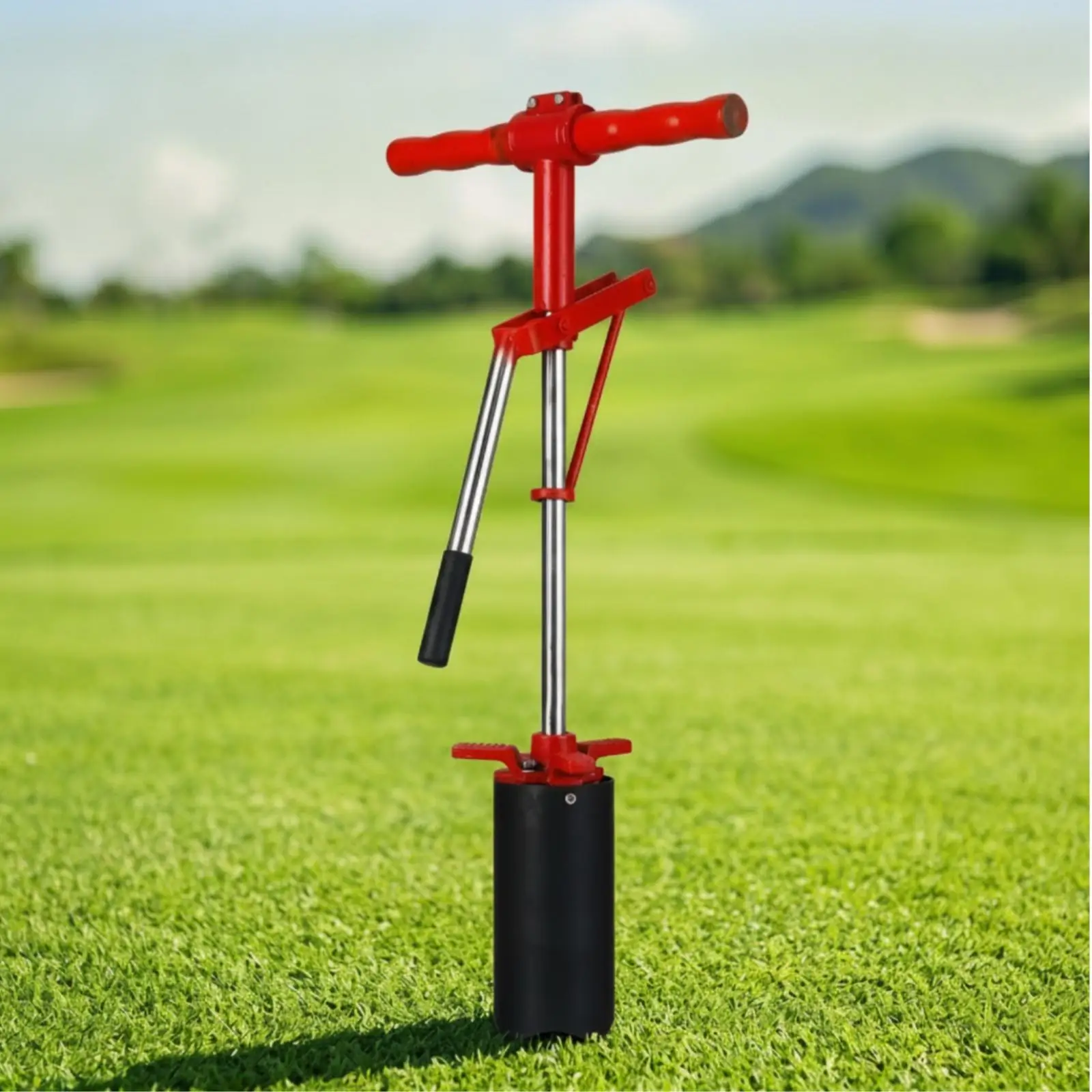 Turf Hole Hand Operated Golf Cup Adjustable Turf Hole Digger with