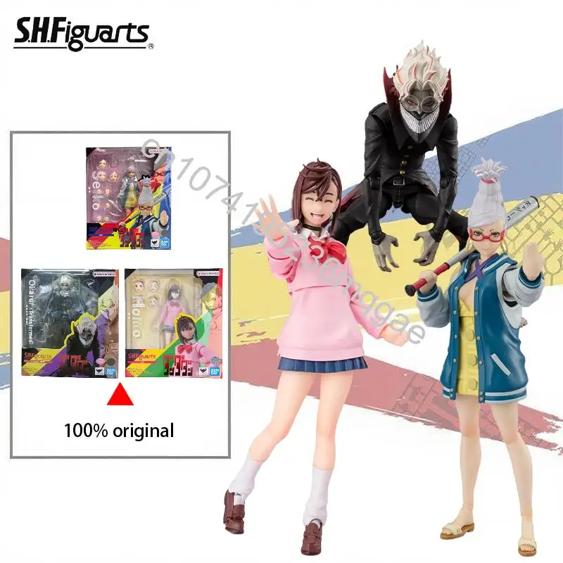 

In Stock BANDAI SHF Dandadan Takakura Ken Ayase Momo Ayase Seiko Figure Anime Modle Toys Collections Desktop ornaments Original