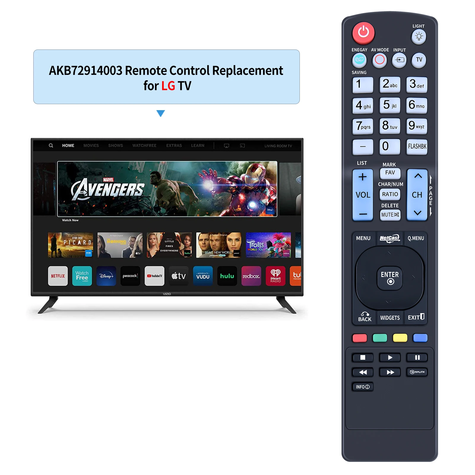 AKB72914003 Пульт дистанционного управления для телевизора 42LE5400 55LE8500 42LX6500 50PZ540 47LE5500 32LE5400 46LD550 47LE5400 55LE5500 55LE5400 42LE7500 42LE5