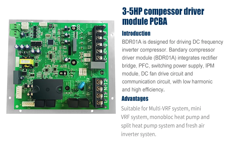 Bandary 5hp compressor driver inverter control board circuit board pcb board