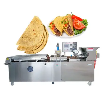 Stroj na výrobu kukuřičných tortill Plně automatický stroj na výrobu chlebové kůrky Chapati Komerční mexická kukuřičná tortilla 10 nejlepší prodej Automatický stroj na tortilly - №8