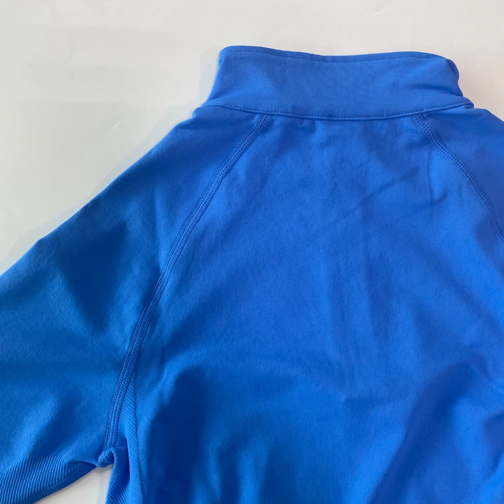 Pericic Crop-Top Yoga-Shirts Damen Langarm Zippy Crop-Top Sport-Oberteile mit Daumenlöchern Fitness Gym-Top Lauf-Workout-Kleidung – Detail 9