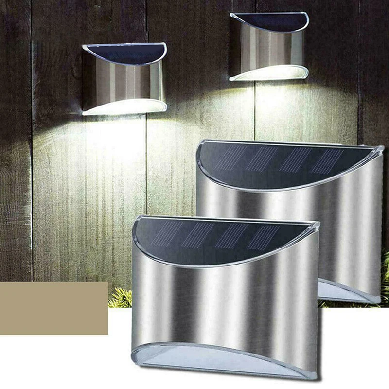 

Солнечный светильник для забора, солнечный садовый светильник, уличный солнечный настенный светильник, солнечный светильник для палубы, водонепроницаемый декор