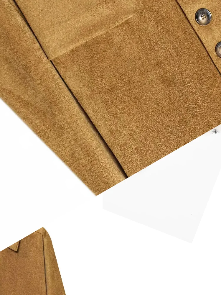 

HH женская мода с отложным воротником и длинными рукавами, однобортное короткое пальто с карманами и украшением, женская повседневная куртка в уличном стиле