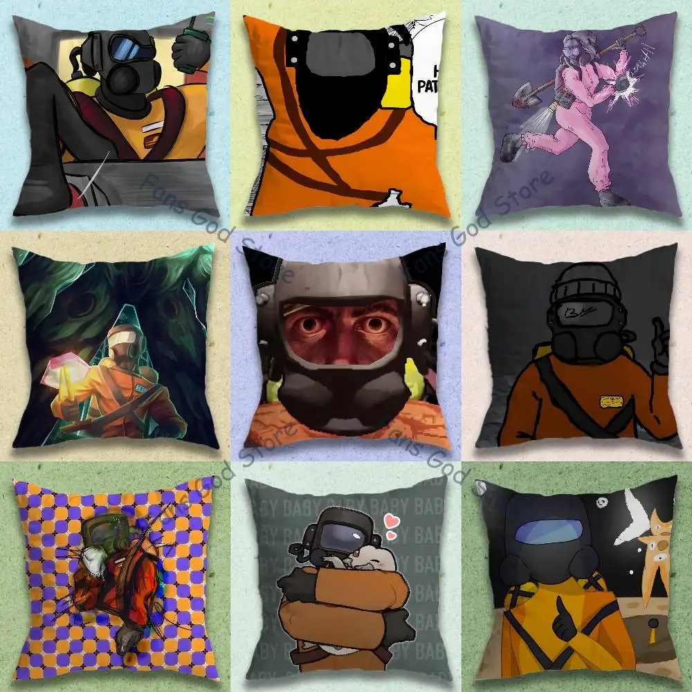 L-Lethal Game Company Pillow Case Square Double-Sided Printing Short Plush Sofa Cushion Cover Bedroom Office Sofa Gifes