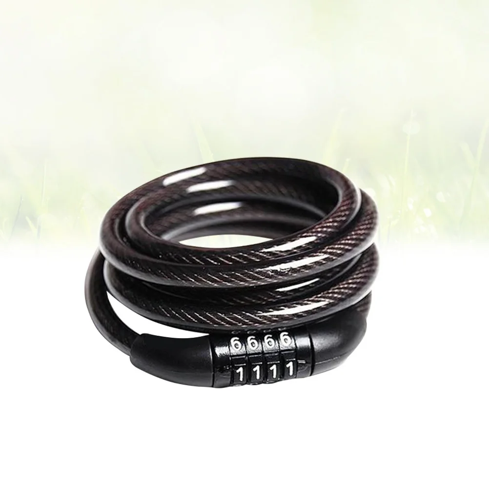 

1Pcs Bike Coded Lock 4 Digit Combo Manganese Steel ABS Lightweight Security Cycling Padlock Bike Coded Lock Padlock