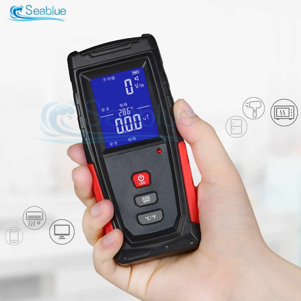 WT3121 RZ измеритель ЭДС детектор излучения тестер перезаряжаемый портативный счетчик излучение мобильного компьютера тест на электромагнитное поле