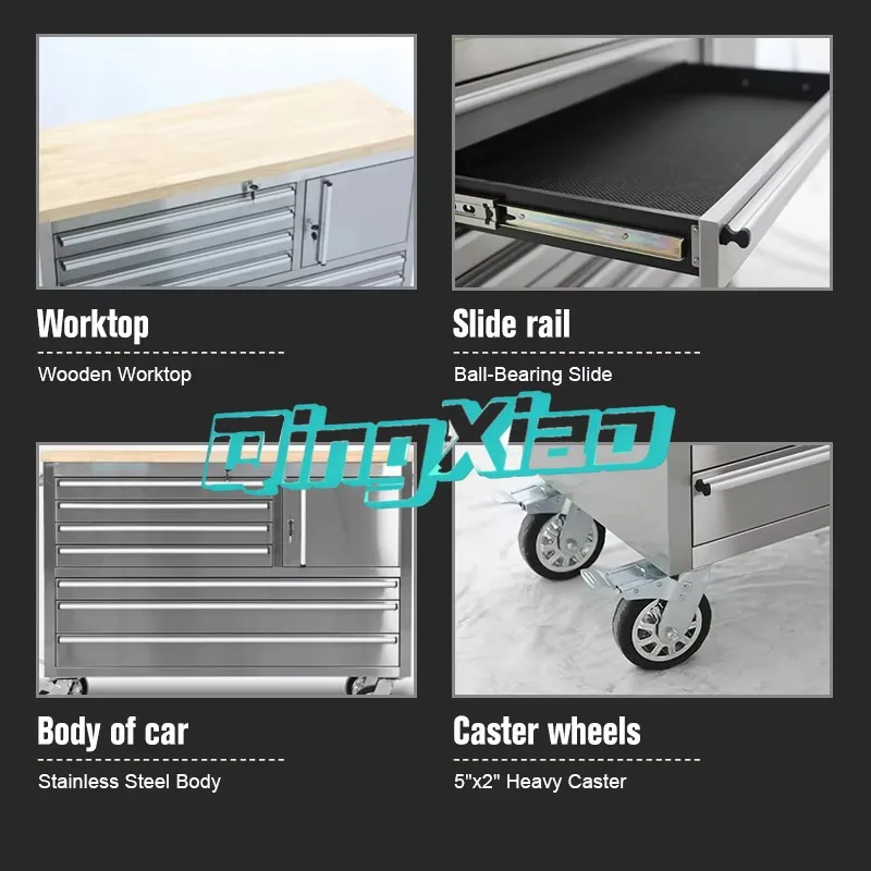 Big Size Heavy Duty Tool Cabinet Metal Industrial Storage Cabinets Large Capacity Layered Drawers Design Lockable Safety Storage