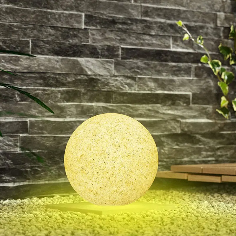 في الهواء الطلق IP65 مضيئة البطارية الشمسية البلاستيك LED الكرة ضوء متعدد الألوان تغيير لحديقة أضواء الحديقة تخطيط التلقائي #1