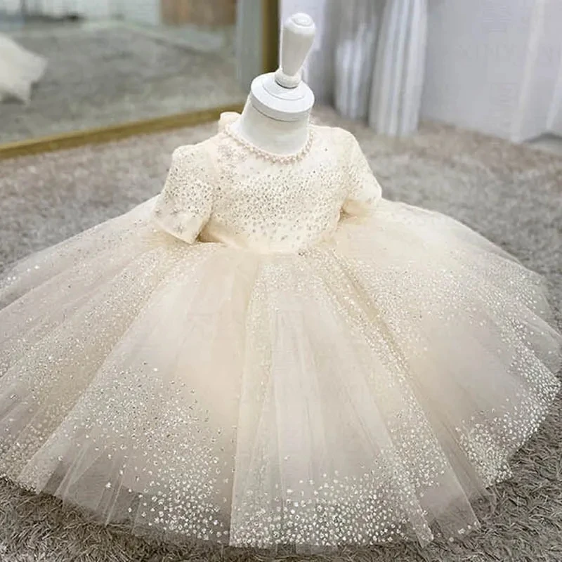 Robe sexy à fleurs pour petite fille, tenue de princesse, pour fête d'anniversaire, Halloween, concours de beauté, nouveau