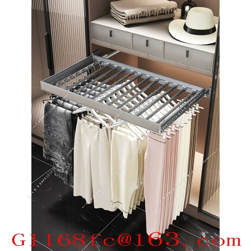 Built-in Telescopic Multi-function Pull-out Pants Pull-out Rack Household Hanging Pants Slide Rail Storage