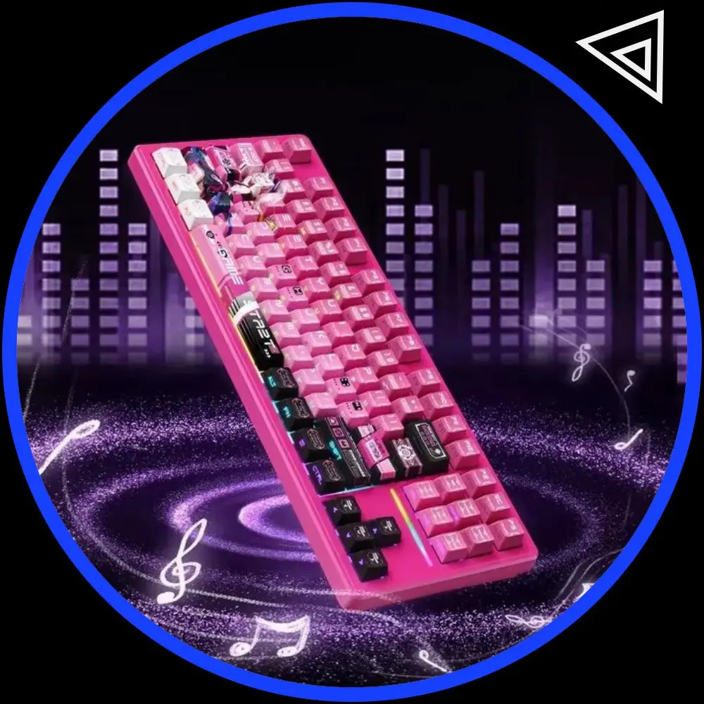 

Xinmeng S87 PRO Wireless Bluetooth Mechanical Keyboard Dual 8K PC Gaming Office Low Latency Hot Plug ARGB Keyboard Gift PC