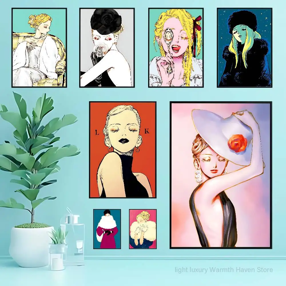 

Manga V-Veil Emma Poster Fancy Wall Sticker for Living room bar retro decorative painting room