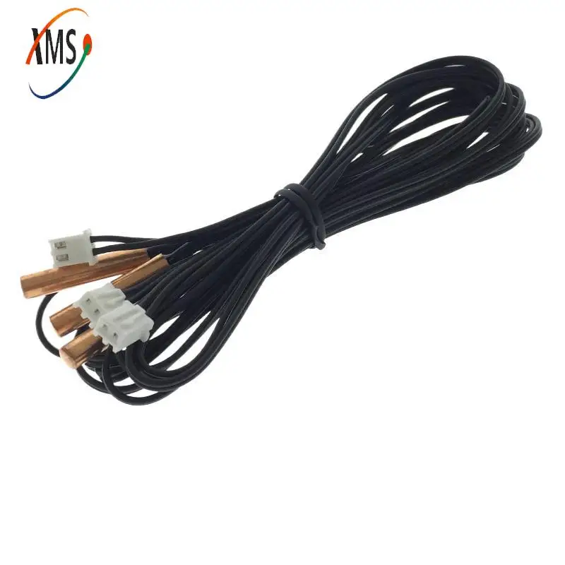 10K Resistance Copper Cylinder 5x25 Probe B Value 3950/3435 Long 1m NTC Thermistor Temperature Sensor With XH Plug