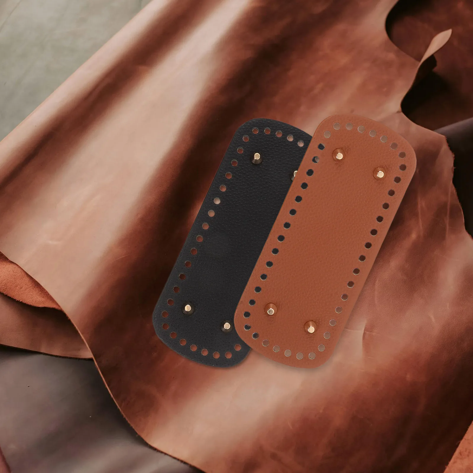 5 قطعة منصات المشكل البيضاوي لحقائب اليد والمحافظ قاعدة معززة دعم DIY بها بنفسك حقيبة صياغة وإصلاح قواعد حقيبة الكروشيه #3