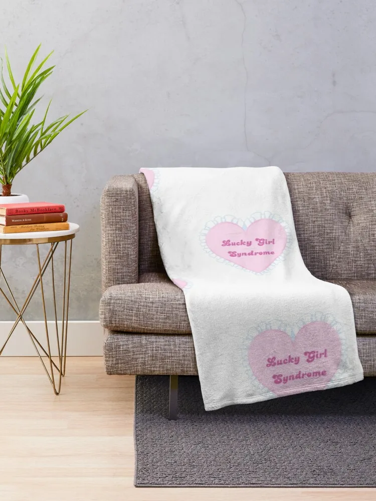 Lucky girl syndrome lucky spell coquette manifestation design lucky charm Throw Blanket Fashion Sofas decorative Blankets