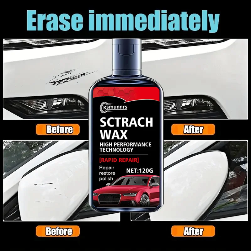 120 мл воск и полировка автомобильных царапин — средство для удаления царапин профессионального уровня, повышает блеск и яркость, подходит для