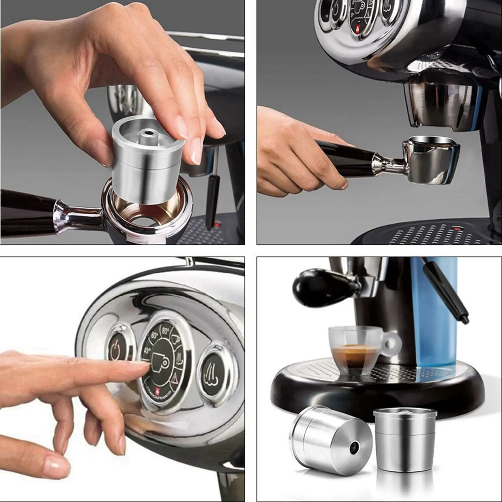 SEWS-3X Reusable Refillable Coffee Capsule Stainless Steel Coffee Capsule Concentrated Coffee Filter For ILLY Coffee Machine