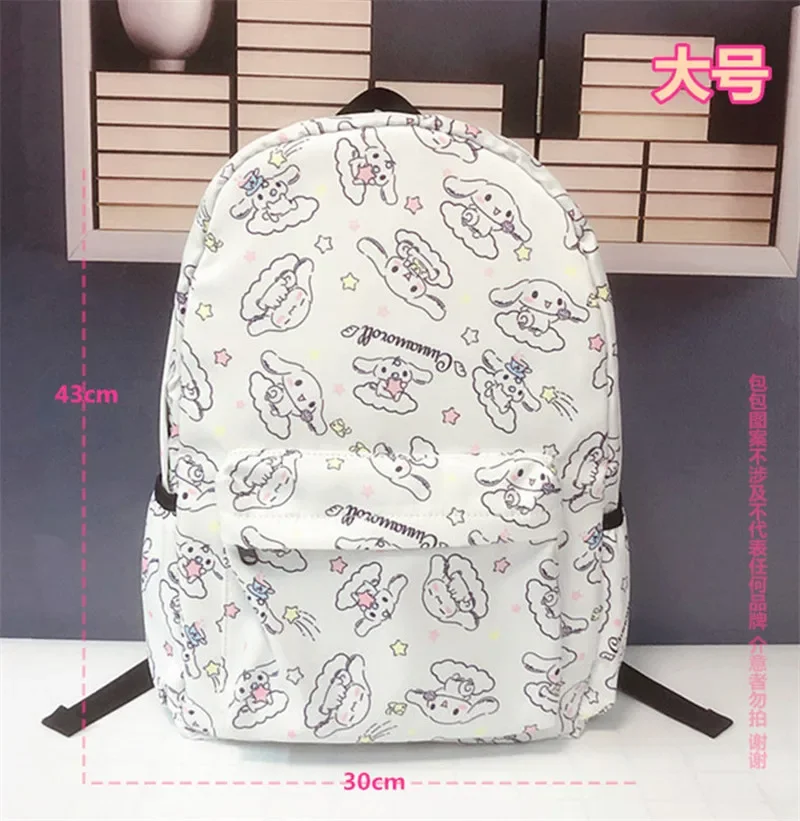 New Kawaii Sanrio Schoolbag My Melody Kuromi Cinnamoroll Backpack All-Match Large Capacity School Student Backpacks For Children