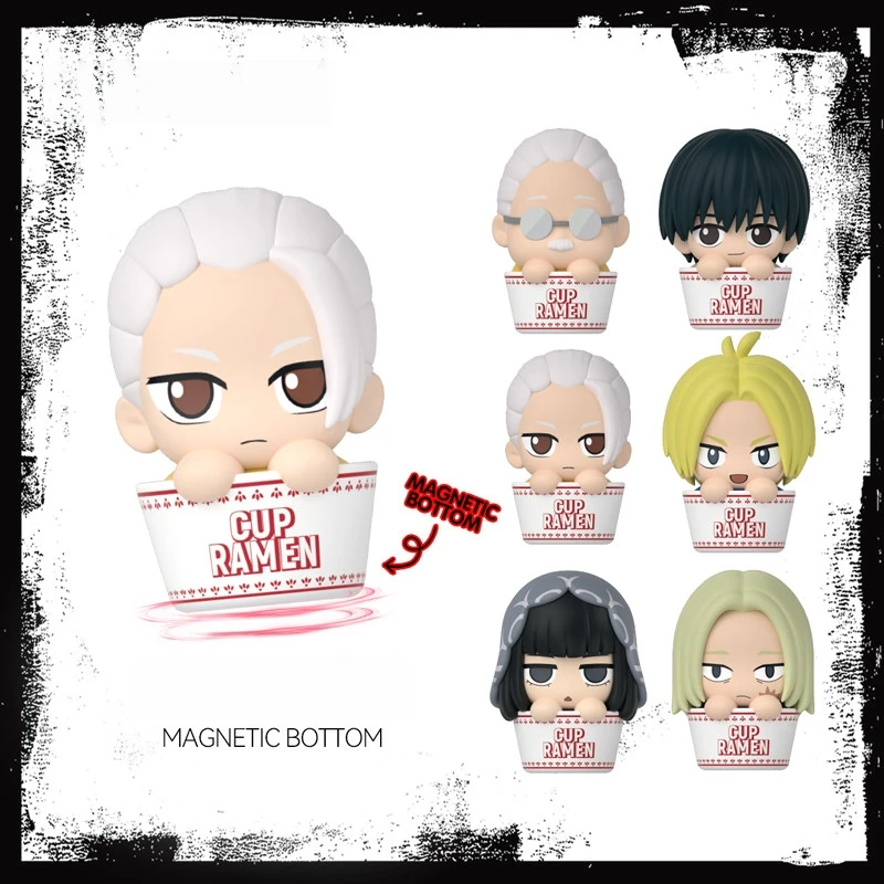 

SUNRISEPOP Sakamoto Days Blind Box Q Version Magnetic Bottom Anime Figures Cup Ramen Style Desktop Ornaments For Anime Fans