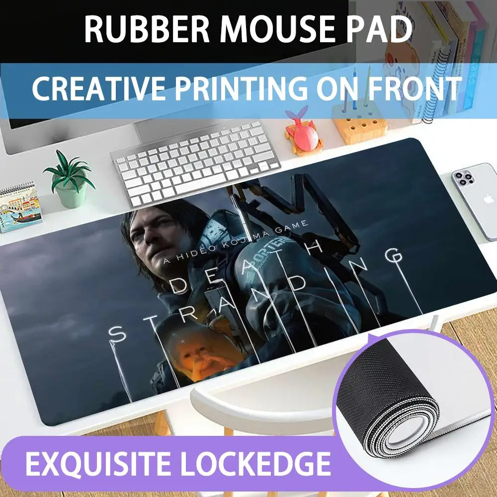 

Mouse Pad Large rubber mouse pad with lock edge computer gamer HD Death Stranding printing desk pad keyboard pad