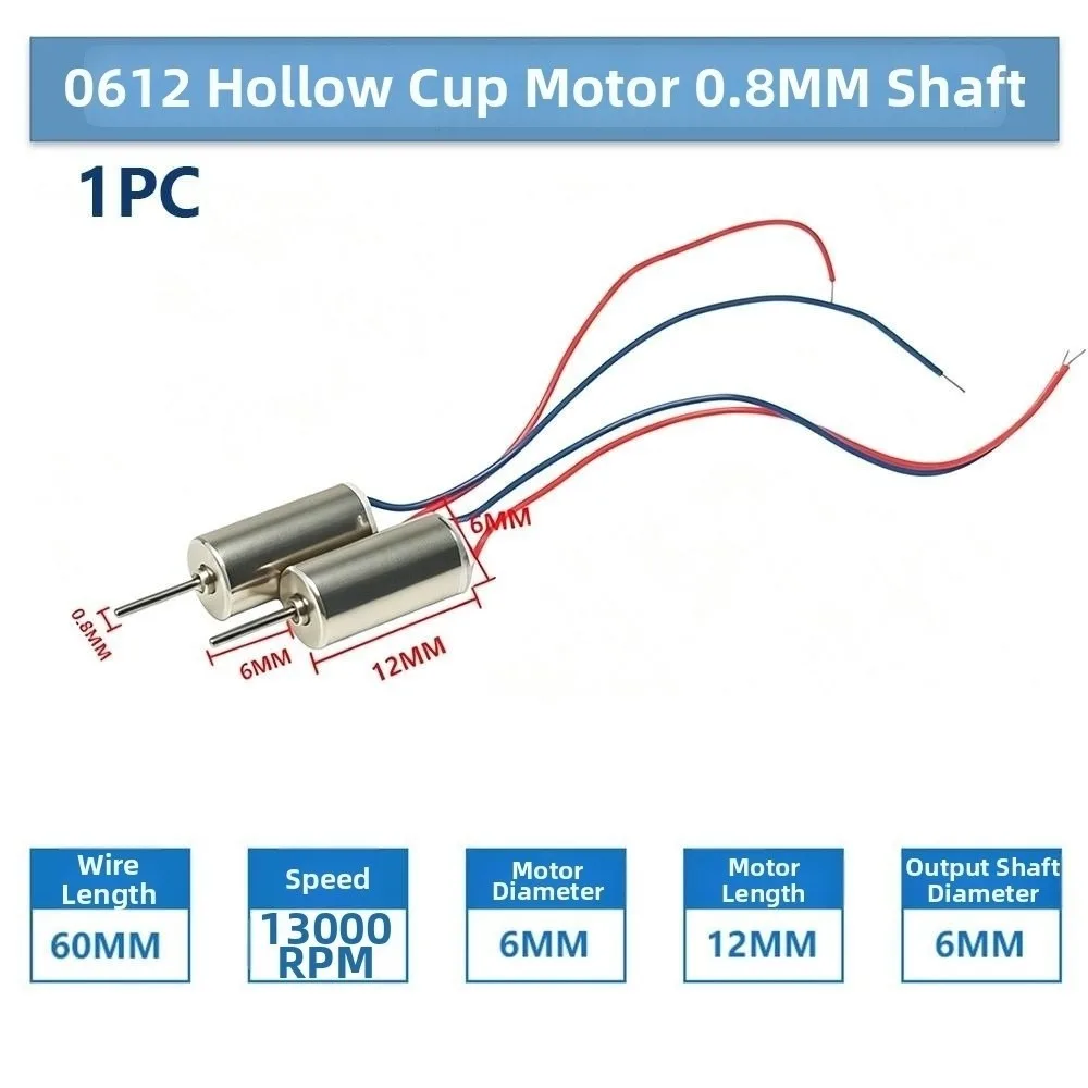 412 612 614 716 720 8520 1015 1020 DC Motor Multistyles Metal High-Speed Coreless Motor 3-3.7VDC Motor