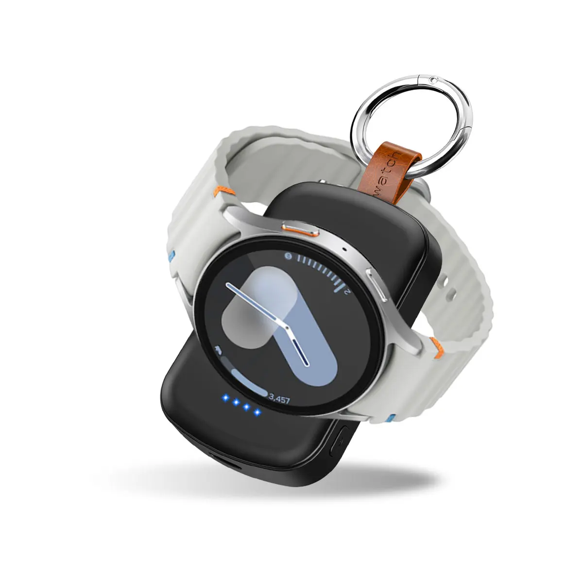 1800mAh Magnetische Draadloze Draagbare Horloge-oplader voor Samsung Galaxy Watch 8/7 Classic 5/4 Pro/3 Active USB Type C Snelladen - afbeelding 2