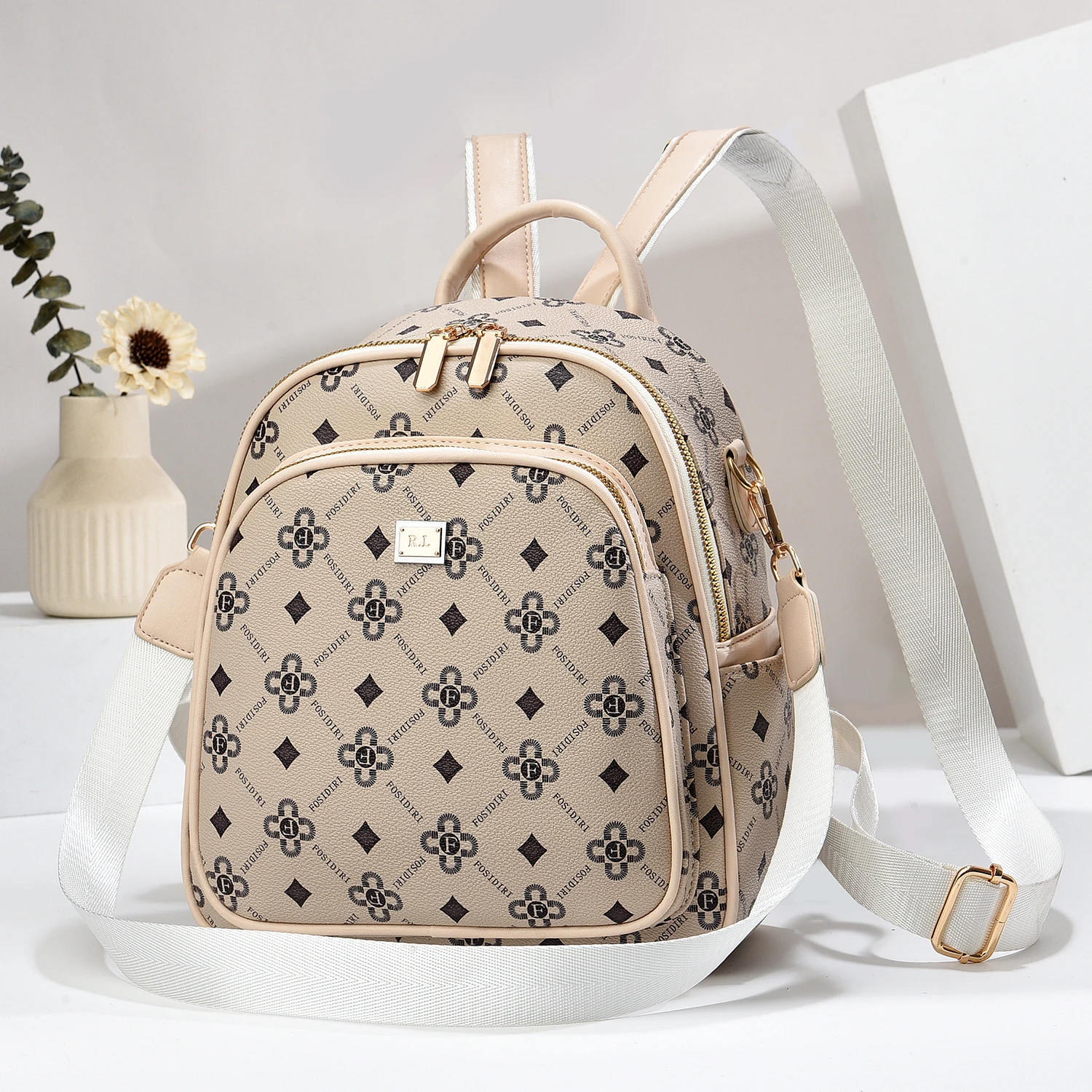 Шикарный женский рюкзак-Легкий Повседневный рюкзак с случайным принтом