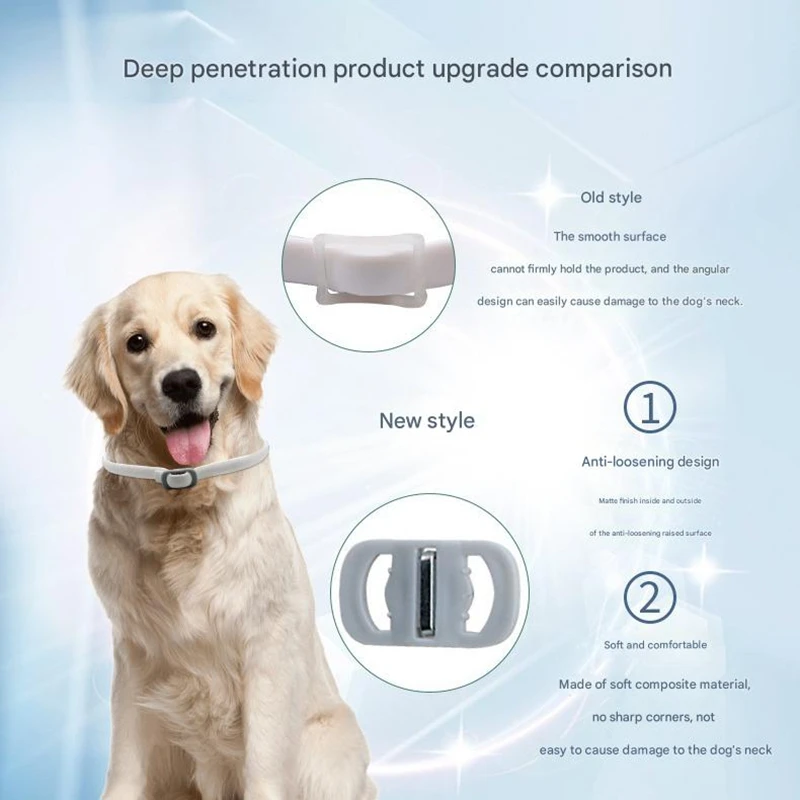 3pcs Pet decoration collar, mint flavored mosquito resistant silicone collar, cat and dog scratch resistant neck collar