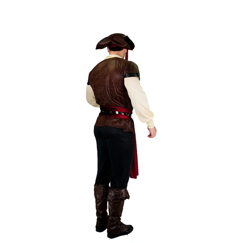 Disfraces de actuación de pirata para hombre adulto, disfraces de escenario para fiesta de juegos de rol, traje de Carnaval de Halloween