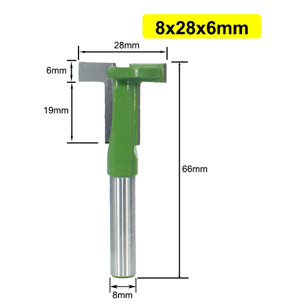 Anti Kickback Ontwerp Router Bit T-Slot 8Mm Schacht Met De Hand Maken Van Een Lade Harde Legering Frees Frees Router Bit T-Slot