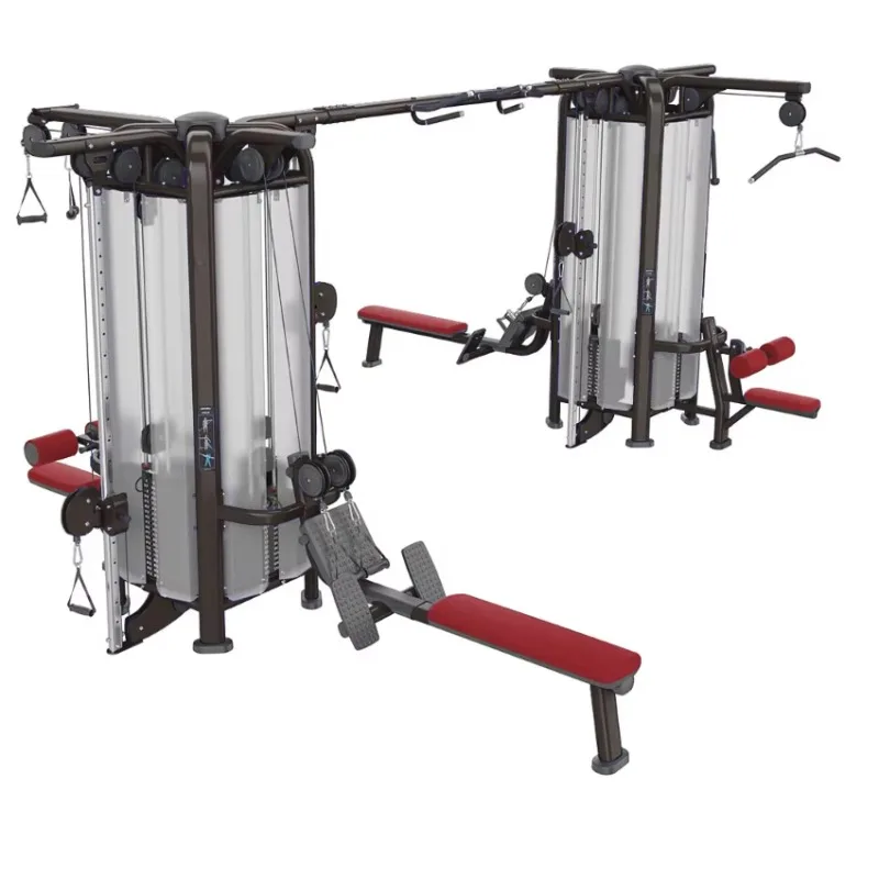 Multi Functional Gym Series Three Stand Five People Comprehensive Trainer Strength Equipment