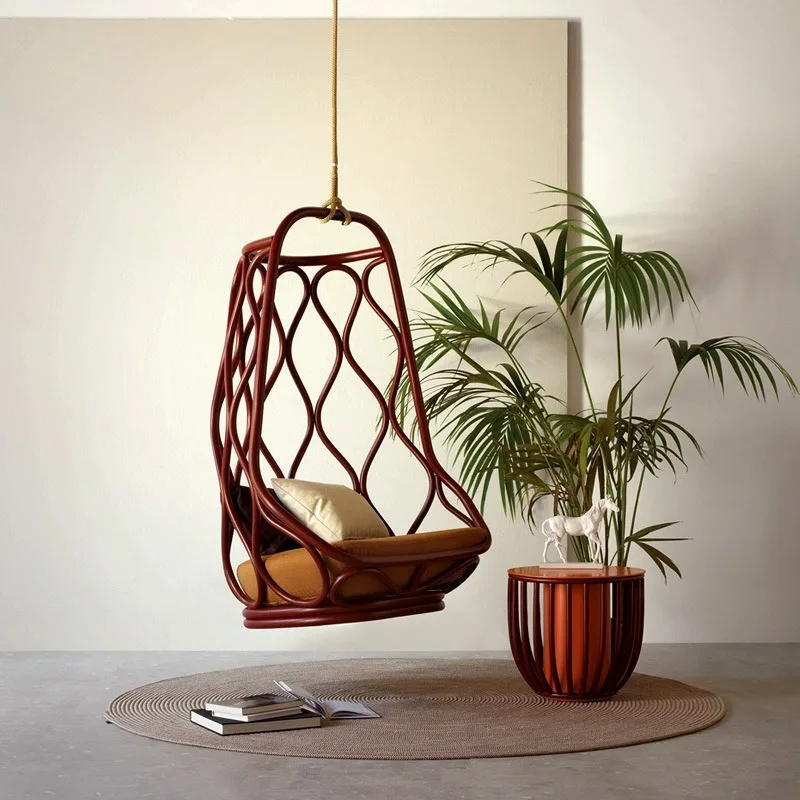 LH1 outdoor aluminum alloy hanging basket chair hanging indoor homestay outdoor courtyard swing