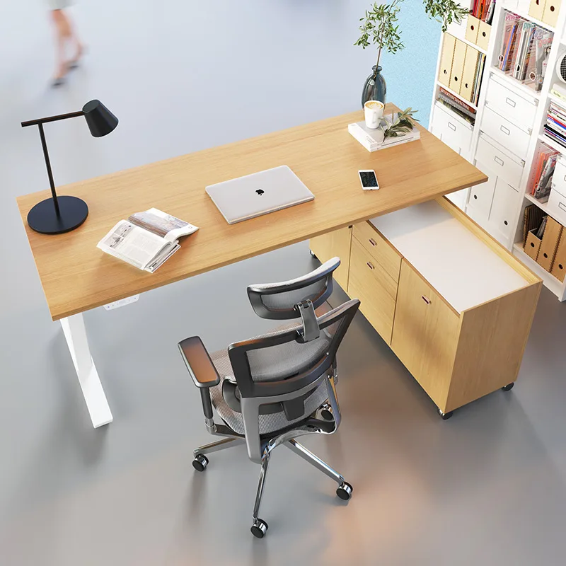 Simple modern office desk, boss table, furniture portfolio manager, single height adjustable desk, large pan table, table and