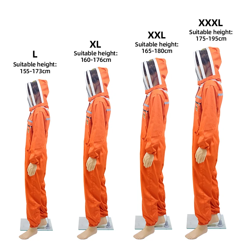 Beekeeping Jacket Ventilated Beekeeping Suit with Fencing Veil Hat Anti Bee Suit Beekeeper Clothes Beekeeping Clothing