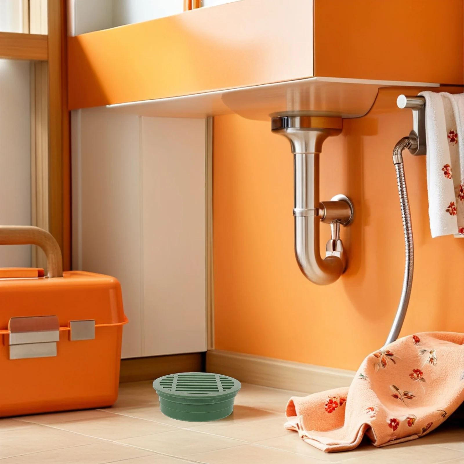 

4 Inch Round Plastic Garden Drain Grate Green Landscape Drain Cover For Outdoor Lawn Flower Bed Courtyard Water Emitter Planter