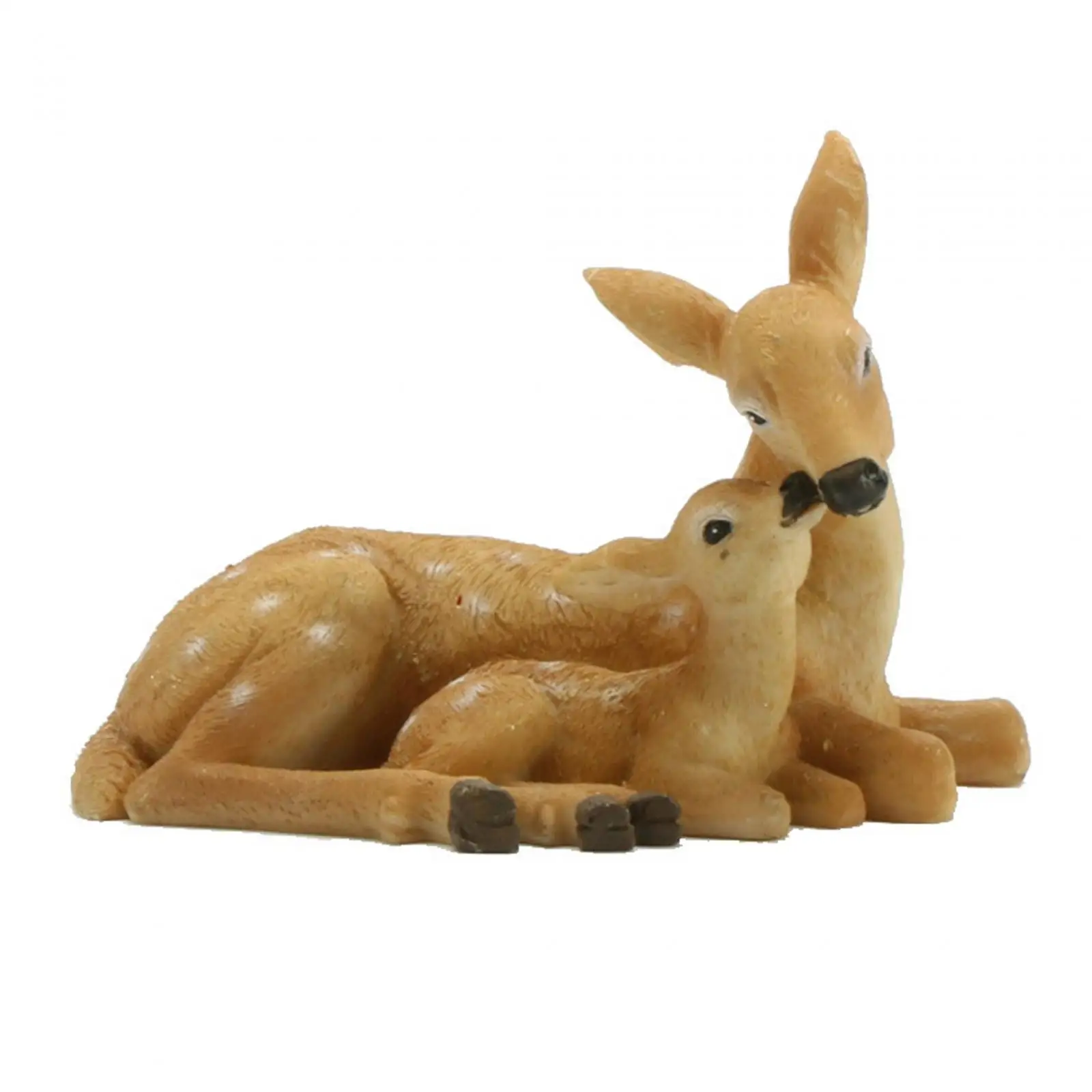 Deer Sculpture Garden Deer Figurine Decoration Cute Waterproof Mini Animal Statue for Scenic Area Decoration Multifunctional
