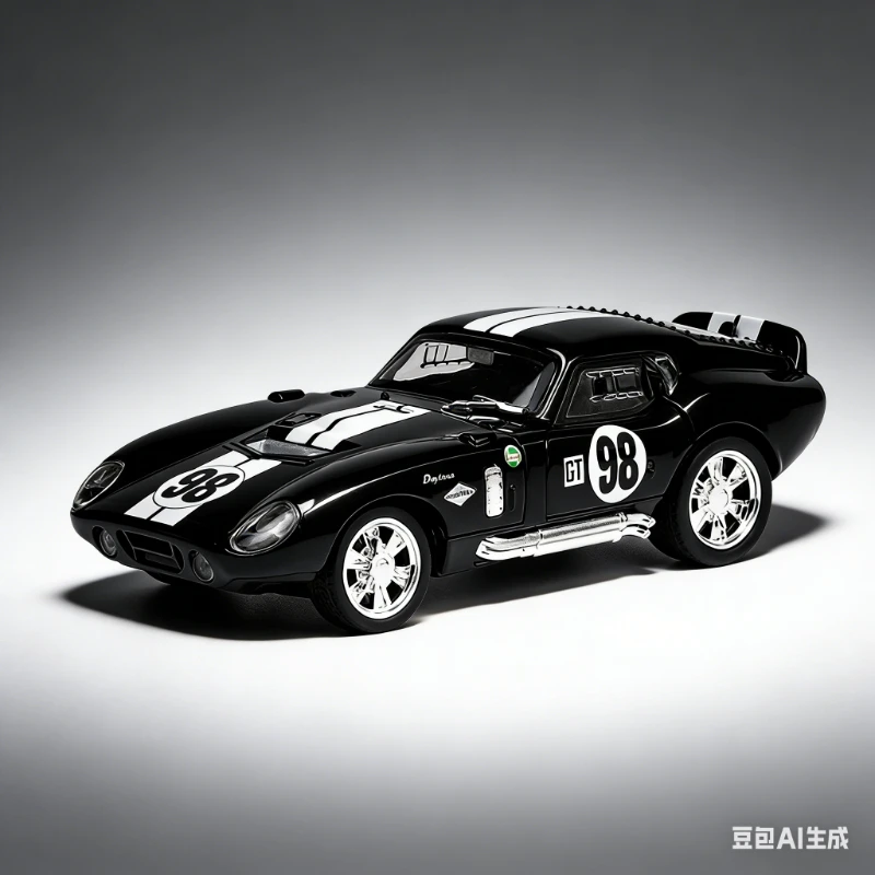 

1:32 Alloy ornament Shelby simulation sports car model sound and light pull back toy car children's gift