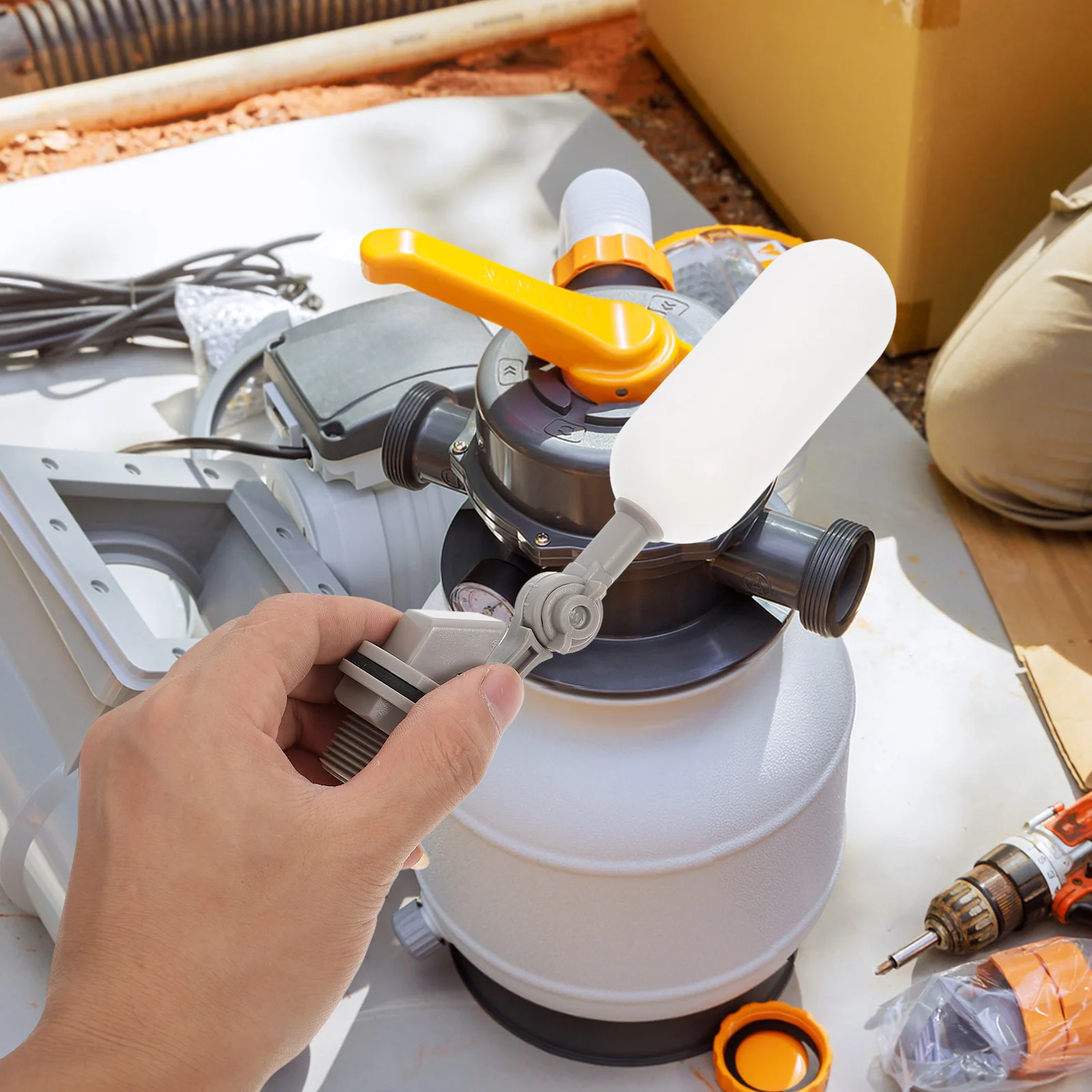 

2Pcs Automatic Water Level Control Float Valve Plastic Adjustable Valve for Water Tank Aquarium Pool