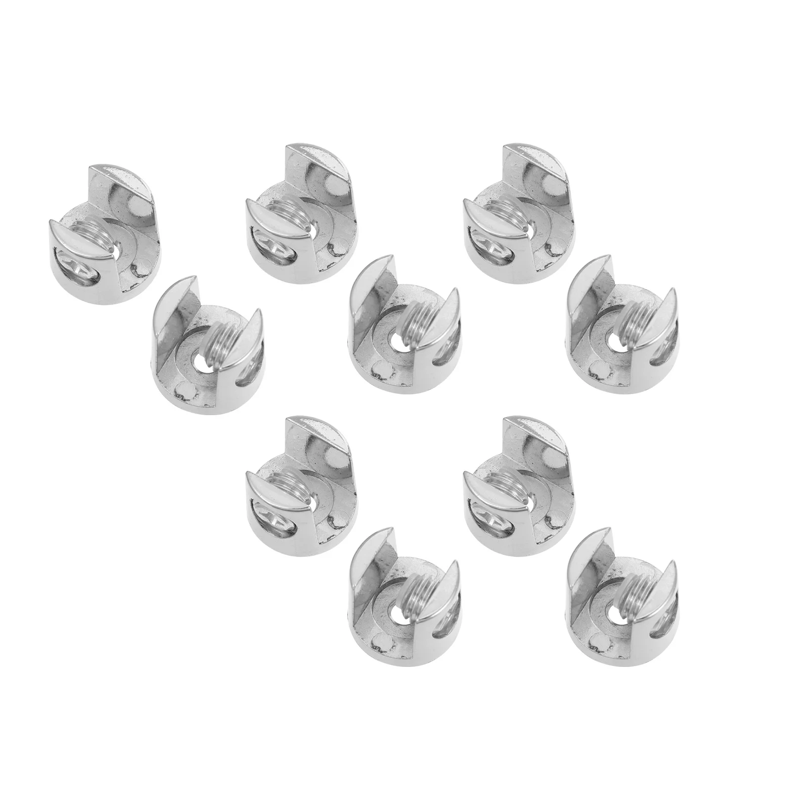 

10Pcs Adjustable Glass Holder Zinc Alloy Mirror Clip Polished Plated Rustproof Waterproof Heat Resistant Easy Installation
