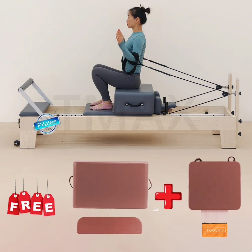 DZ132 Maple Wood Pilates Reformer Exercises Workouts Yoga Trainer Pilates Reformer Equipment Factory