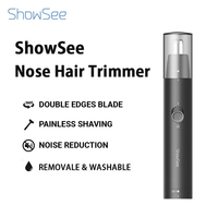 Youpin Showsee Electric Mini Nose Hair Trimmers for Men Portable Nose Ear Hair Shaver Clipper Waterproof Safe Removal Cleaner