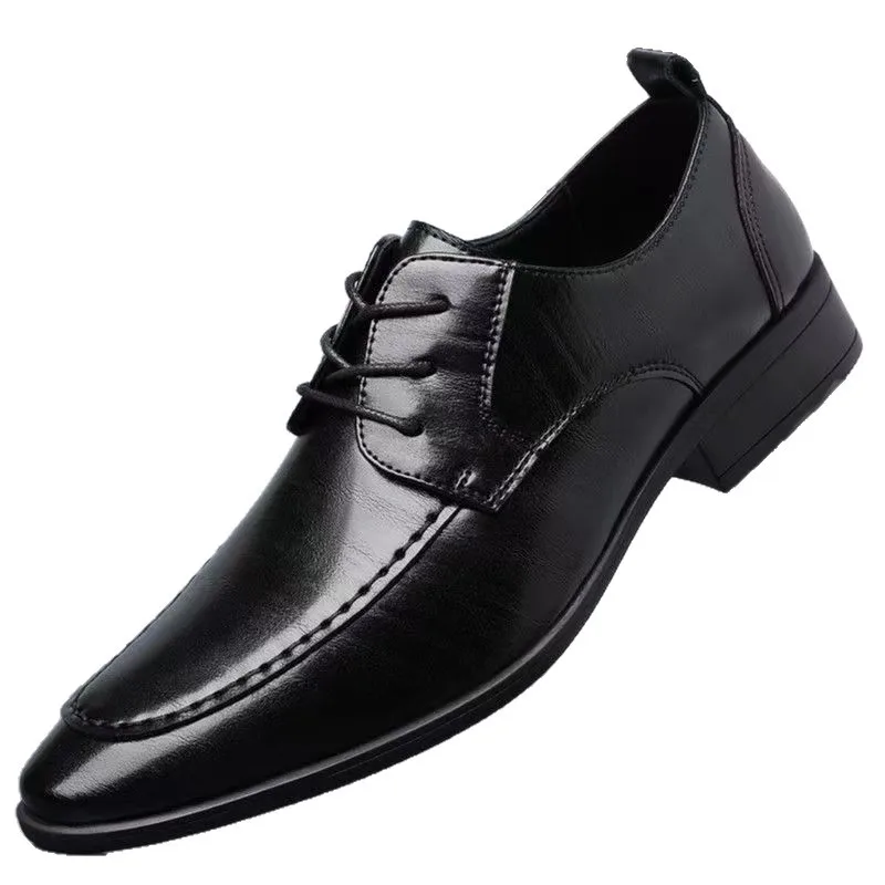

New Designer Black Dress Shoes for Men Spring Autumn Business Casual Shoes Male Fashion British Style Leather Shoes Man