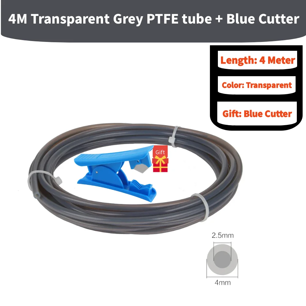 PTFE-Schlauch 5 M – 4,1 Mm ID X 6 Mm OD, Transparent, Hitzebeständig Bis 260 PTFE-Schlauch 5 M – 4,1 Mm ID X 6 Mm OD, Transparent, Hitzebeständig Bis 260